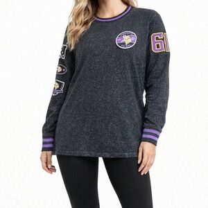 NFL Minnesota Vikings Sweatshirt Long Sleeve Top 1961 Patches Long Length Medium
